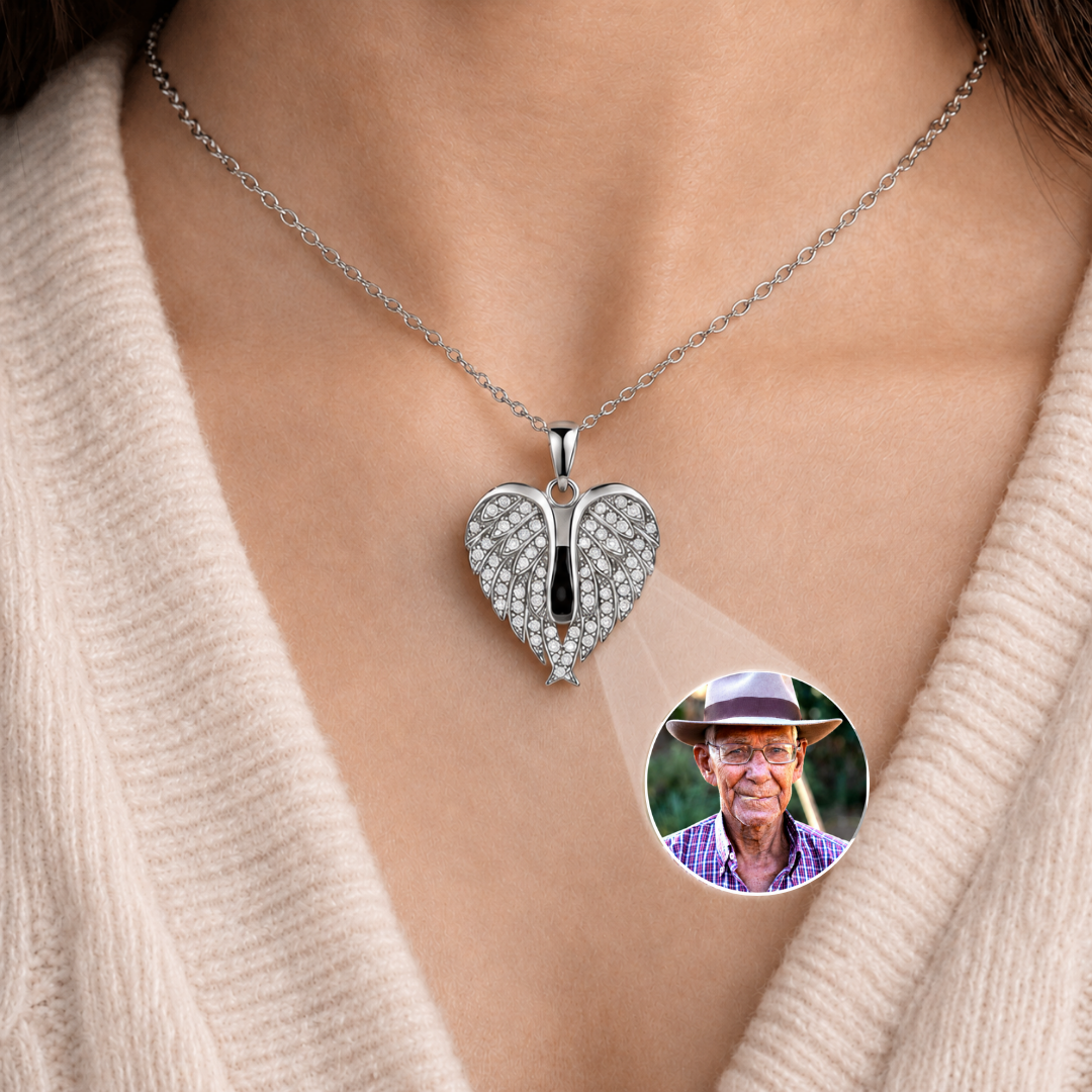 Collar Alas de Ángel Personalizado