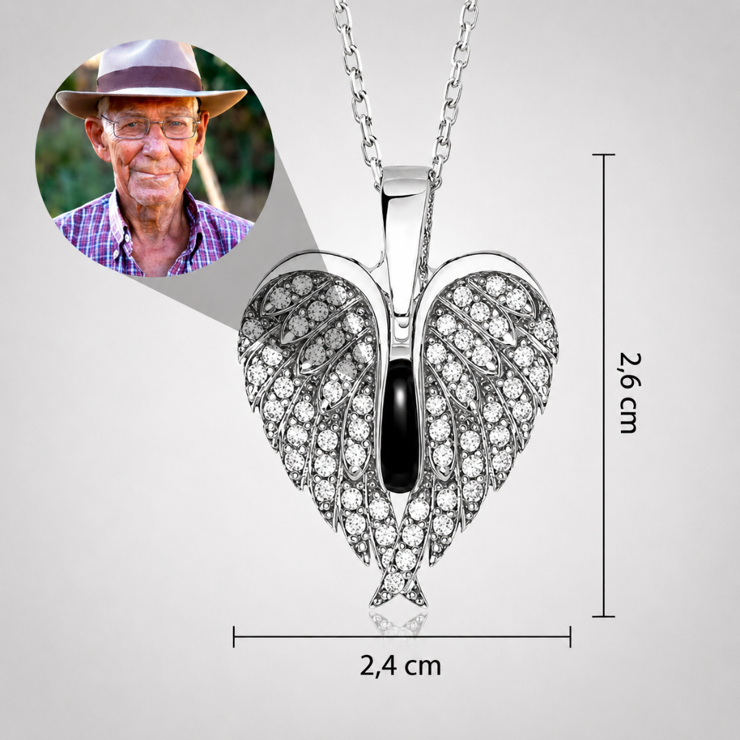 Collar Alas de Ángel Personalizado