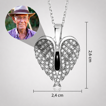 Collar Alas de Ángel Personalizado
