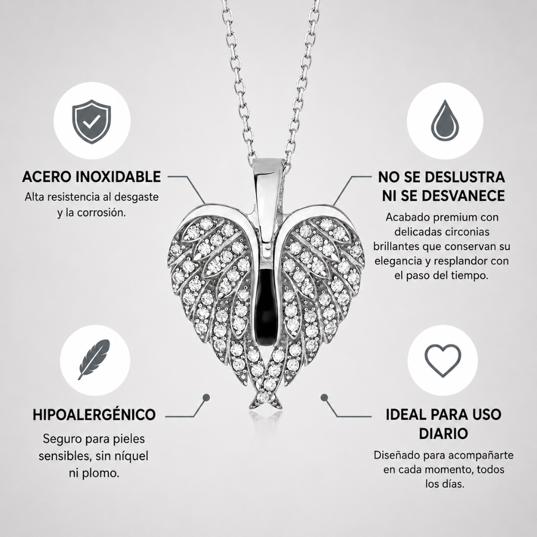 Collar Alas de Ángel Personalizado